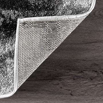 nuLOOM 5' x 8' Performance Indoor Area Rug, Non-Shed, Power Loomed High-Traffic Area Rug for Living Room, Bedroom, Home, Remona Grey