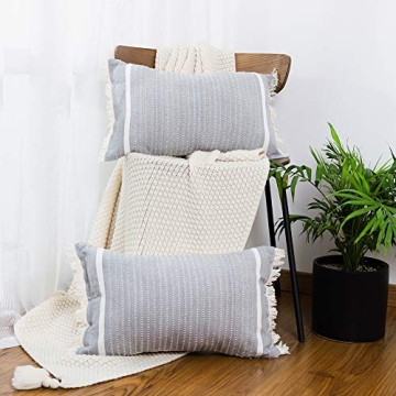 Blue Page Comfy Decorative Pillow Covers - Modern Accent