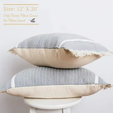 Blue Page Comfy Decorative Pillow Covers - Modern Accent