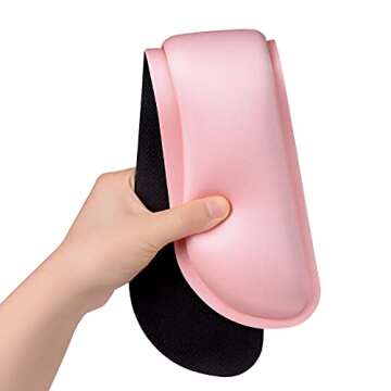 Dapesuom Enlarge Keyboard Wrist Rest, Memory Foam Wrist Cushion for Desk Mats Support, Cute Typing Pain Relief Keyboard Mouse Pad Rests Set with Non-Slip Base for Gaming Laptop Office, Rose Pink