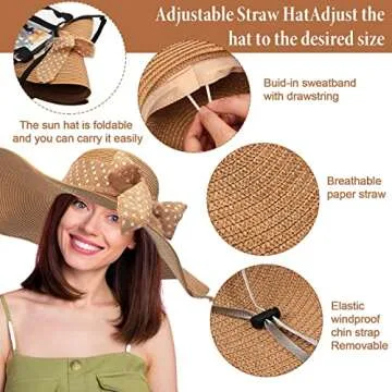 Sintuff Summer Women Accessories Set for Beach Days