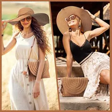 Sintuff Summer Women Accessories Set for Beach Days
