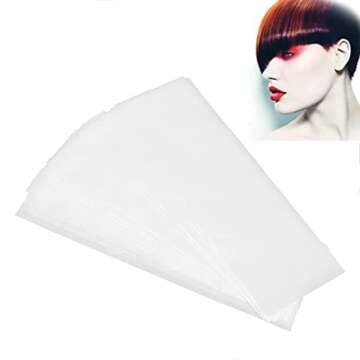 Hair Dye Paper, 100Pcs Professional Hair Coloring Sheet Hair Highlighting Strips Reusable Dyeing Separating Reusable Foils for Color Brush Mesh Wrap Bleach Foil Sheets for Salon Barber Hairdresser