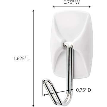 Damage-Free Wall Hooks with Adhesive Strips