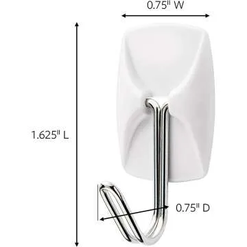 Damage-Free Wall Hooks with Adhesive Strips