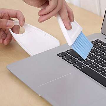 Mini Broom and Dustpan Set Small Hand Broom and Dust Pan Tiny Dustpan and Brush Set for Cleaning Tab...