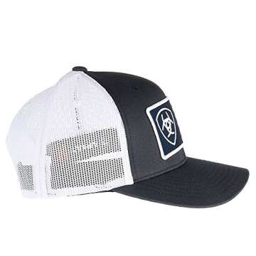 ARIAT Mens Navy Cap With Flag Patch Navy OS