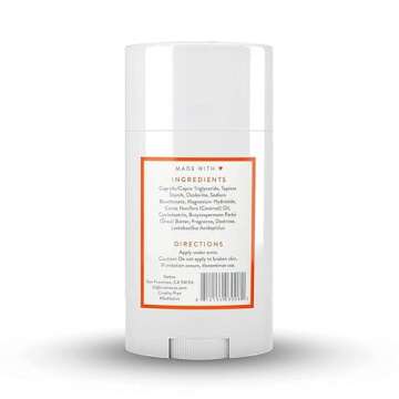 Native Deodorant | Natural Deodorant for Men, Aluminum Free with Baking Soda, Probiotics, Coconut Oil and Shea Butter | Citrus & Herbal Musk