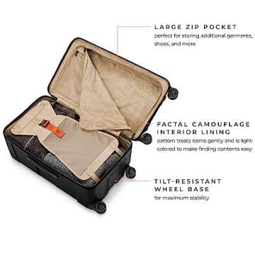 Briggs & Riley Torq Hardside Luggage, Stealth, Medium Trunk-Checked 28-Inch