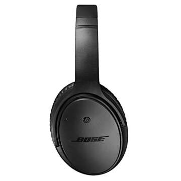 Bose QuietComfort 25 Acoustic Noise Cancelling Headphones for Apple Devices, Triple Black (Wired, 3.5mm)
