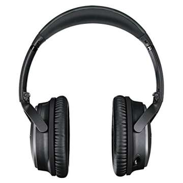 Bose QuietComfort 25 Acoustic Noise Cancelling Headphones for Apple Devices, Triple Black (Wired, 3.5mm)