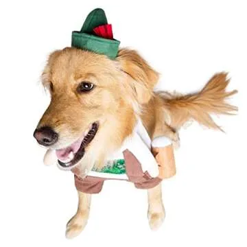 Pet Krewe Small German Oktoberfest Dog Costume - Barktoberfest Halloween Dog Costume - Perfect for Christmas Holiday, Halloween, Parties, Photoshoots, Gifts for Dog Lovers