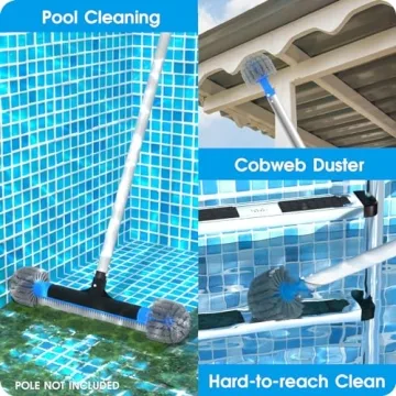 TidyMister 20'' Pool Brush Head & Cobweb Duster