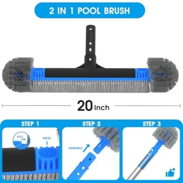 TidyMister 20'' Pool Brush Head & Cobweb Duster