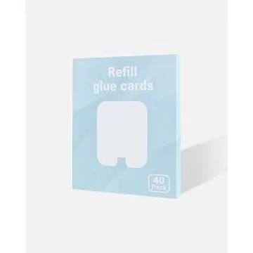 40 Pack Refill Glue Cards Compatible with Safer Home SH502 and Dynatrap DT3005W Dot Indoor Fly Trap Plug-in Insect Trap Replacement Sticky Glue Boards