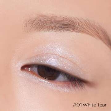 ETUDE Tear Drop Eye Liner #1 White Tear (21AD) | Eyes Makeup | Kbeauty | Liquid Glittering Eye Liner...