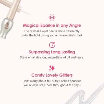 ETUDE Tear Drop Eye Liner - Liquid Glitter for Eyes