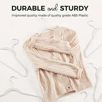 HOUSE DAY Velvet Hangers for Space Saving & Closet Style