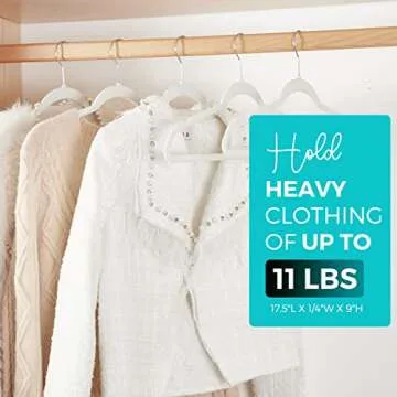 HOUSE DAY Velvet Hangers for Space Saving & Closet Style