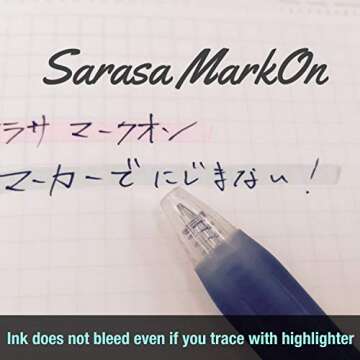 Zebra Sarasa Mark On 0.4mm Black Gel Ink Ballpoint Pens Pack of 20 - Precision and Versatility in Wr...
