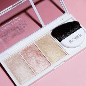 FLOWER Beauty Highlighting Palette - Glowing Bronzer Kit