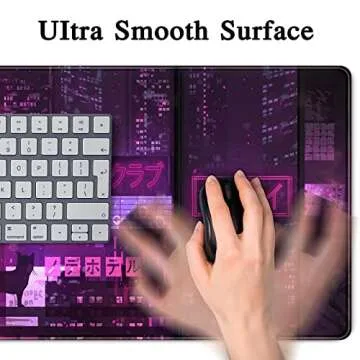 Purple Gaming Mousepad XXL - Stylish Anime Desk Mat