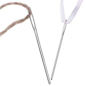 Large Eye Blunt Sewing Needles - 9 Pcs Tapestry Stainless Steel Yarn Knitting Needles 2'', 2.3'', 2.7'' for Crochet Projects