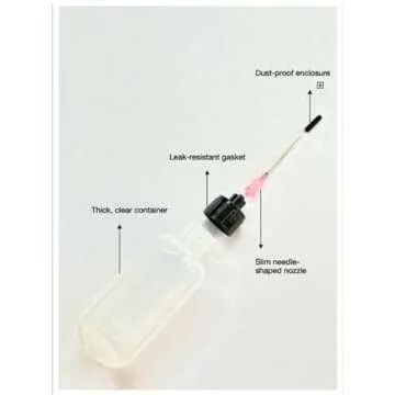 Hicet 2 Bottles -1 OZ Size Bottles with Stainless Needle tip for All Your Gun Oils