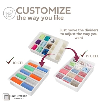 Adjustable Drawer Dividers for Kitchen and Office Organization