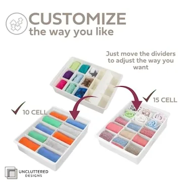 Adjustable Drawer Dividers for Kitchen and Office Organization