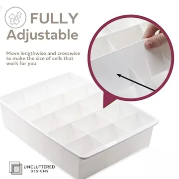 Adjustable Drawer Dividers for Kitchen and Office Organization