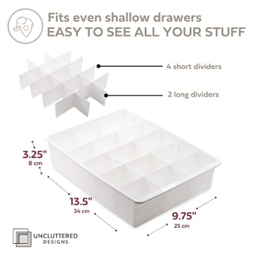 Adjustable Drawer Dividers for Kitchen and Office Organization