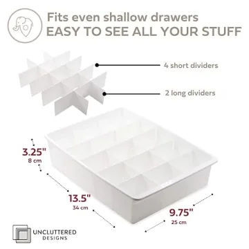Adjustable Drawer Dividers for Kitchen and Office Organization