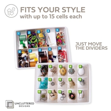 Adjustable Drawer Dividers for Kitchen and Office Organization