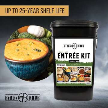 Emergency Meal Entrées - 120 Servings, 25-Year Shelf Life