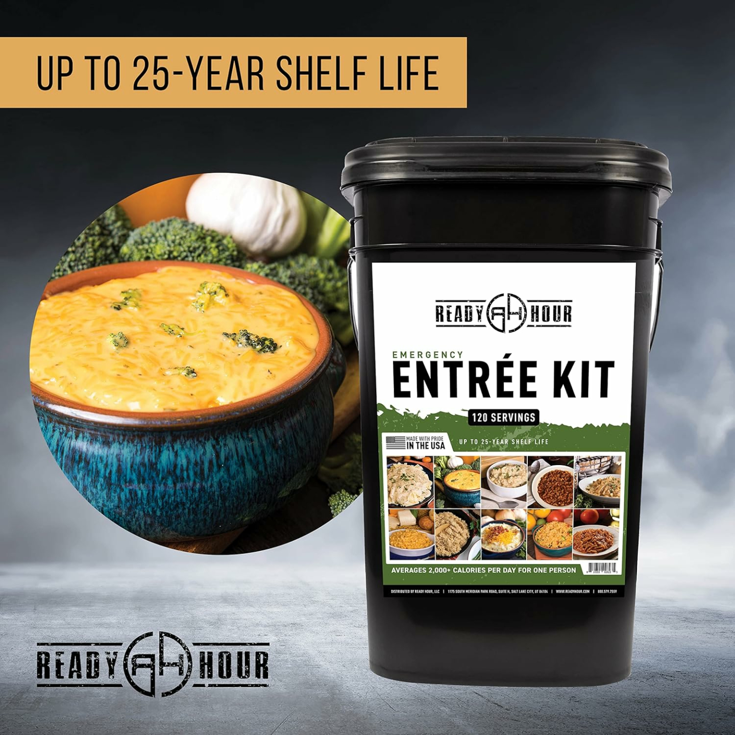 Emergency Meal Entrées - 120 Servings, 25-Year Shelf Life