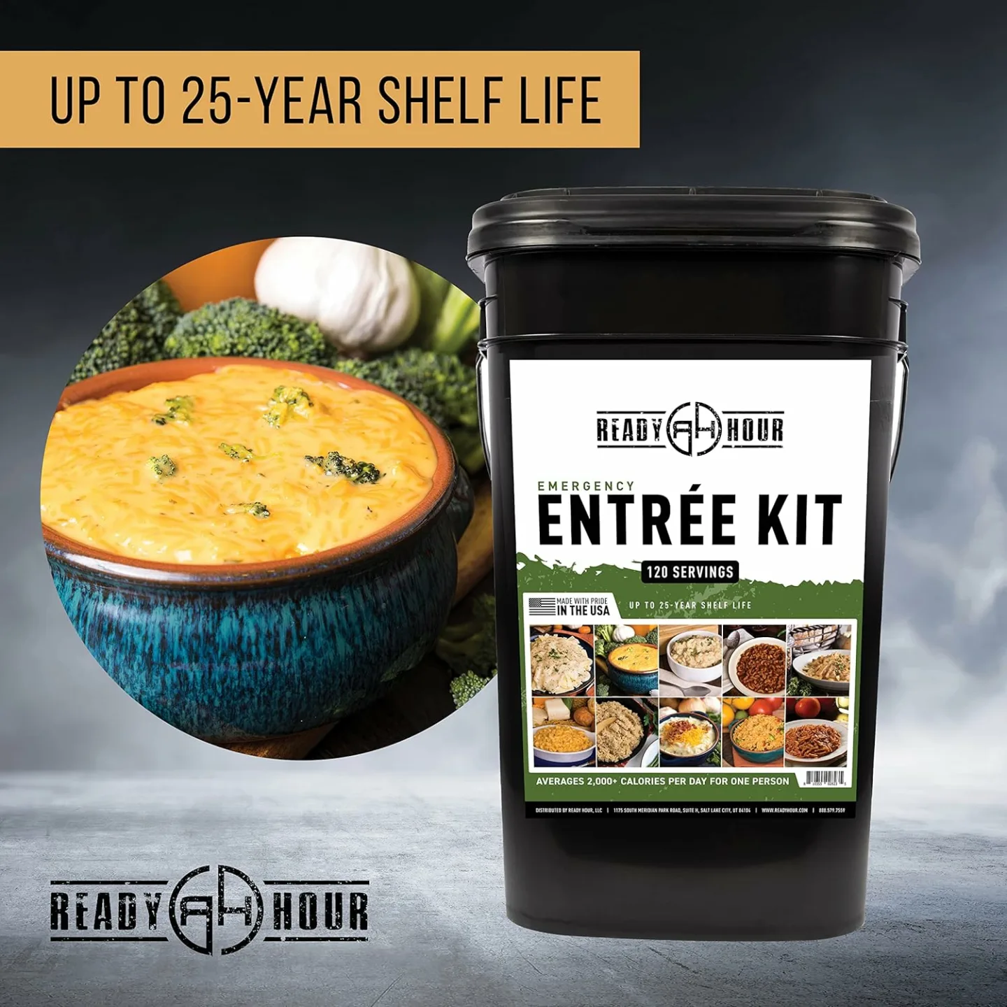 Emergency Meal Entrées - 120 Servings, 25-Year Shelf Life