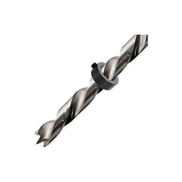 Jiayouy Drill Bit Hole Depth Split Ring Screw Stop Collar 8pcs+8pcs Set for Adjustable Precise Hole Cutting Measurements Pack of 2