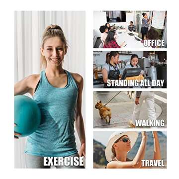 LEASKARX Walking Shoes for Women, Fashion Sneakers for Women,Hypersoft Slip on Air Cushion Non Slip Breathable Mesh Thick Sole,Casual Work Nurse Tennis Running White