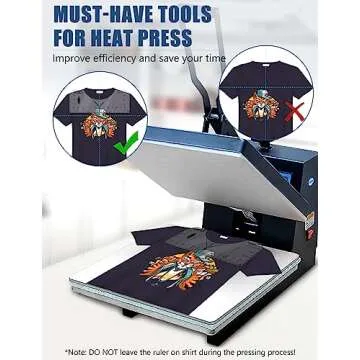 Tshirt Ruler Guide Vinyl Alignment Tool - Sublimation Accessories, T Shirt rulers to Center Designs, Transparent V-Neck/Round PVC Ruler for Adult Youth Toddler Infant 2XL-6XL