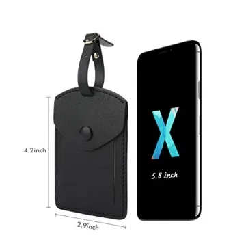 Kevancho Leather Smart Luggage Tags - Stylish and Durable