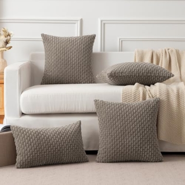 Soft Corduroy Throw Pillow Covers for Elegant Decor