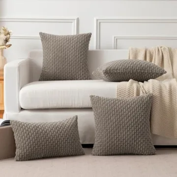 Soft Corduroy Throw Pillow Covers for Elegant Decor
