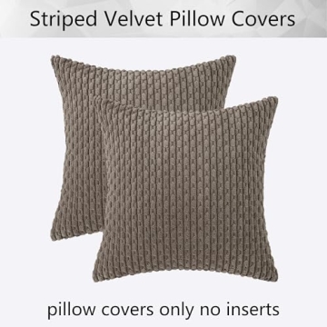 Soft Corduroy Throw Pillow Covers for Elegant Decor