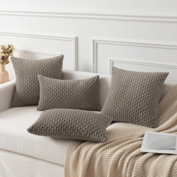 Soft Corduroy Throw Pillow Covers for Elegant Decor