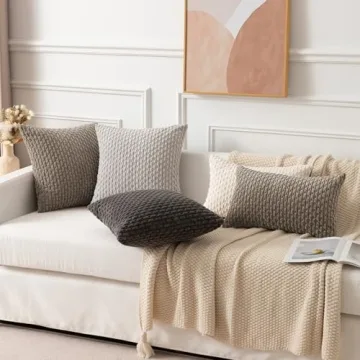 Soft Corduroy Throw Pillow Covers for Elegant Decor