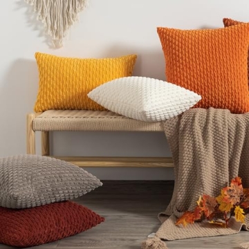Soft Corduroy Throw Pillow Covers for Elegant Decor