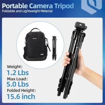 Lightweight Fotopro Tripod for DSLRs & Smartphones