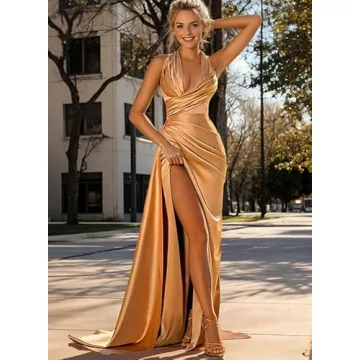 GUKARLEED Plus Size Satin Ball Gown - Glamorous Dresses for All