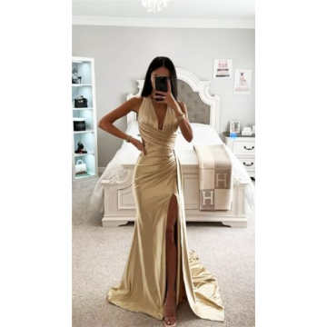 GUKARLEED Plus Size Satin Ball Gown - Glamorous Dresses for All